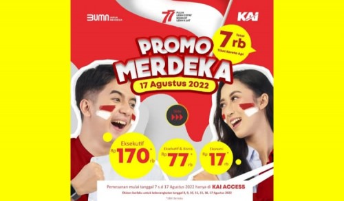 Kabar Kembira! Naik Kereta Cuma Bayar Rp. 17,000 di Bulan Kemerdekaan, Promo Tiket PT. KAI