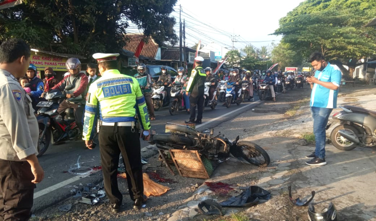 Laka Maut Motor vs Motor di Banyuwangi, Dua Orang Tewas