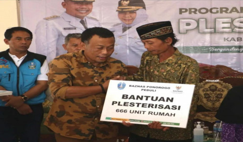 Pemkab Ponorogo Launching Program Gotong Royong Plesterisasi, Bergandeng Erat, Bergerak Cepat, Ponorogo Hebat 