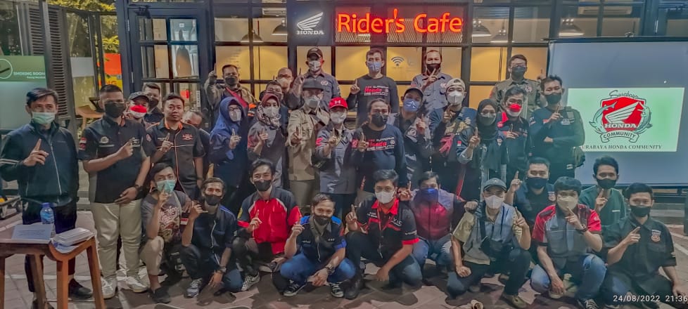 Sukseskan Mubes, Surabaya Honda Community (SHC) Gelar Kopdar di MPM Riders Café Surabaya