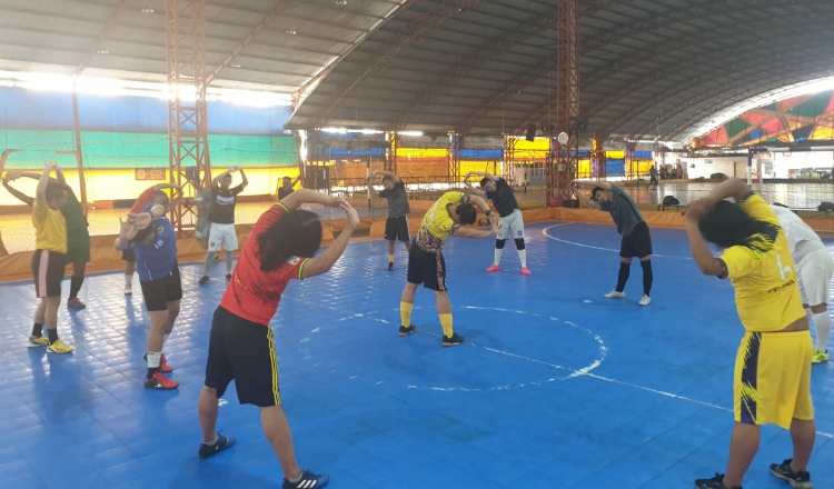 Jelang Porwanas XIII 2022, Tim Futsal U-40 SIWO PWI Jatim Adakan Seleksi Pemain