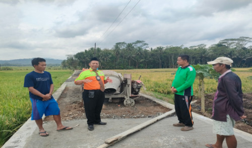 Tak Terima Disebut Pembangunan Jalan Mangkrak, Kepala Desa Mlaran Purworejo Angkat Bicara