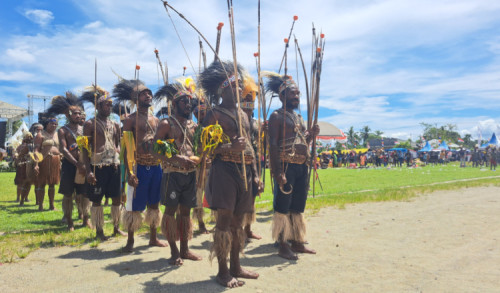 Kemeriahan Kostum Tradisional Dalam Festival Budaya Kabupaten Keerom