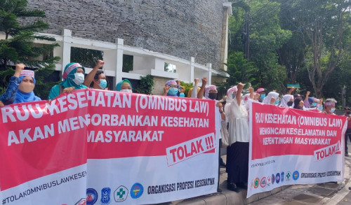 Turun Jalan, IDI Banyuwangi dan Organisasi Profesi Tolak RUU Kesehatan Omnibus Law