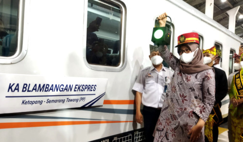 Perdana, KA Blambangan Ekspres Relasi Ketapang - Semarang Tawang PP Resmi Beroperasi