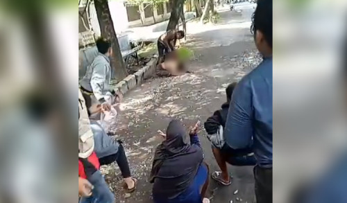 Polisi Tembak Pria Ngamuk Pakai Parang di Probolinggo