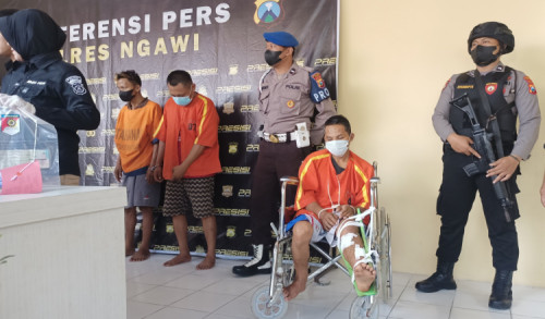 Melawan dan Berusaha Kabur, Bandit Curanmor di Ngawi Didor Polisi