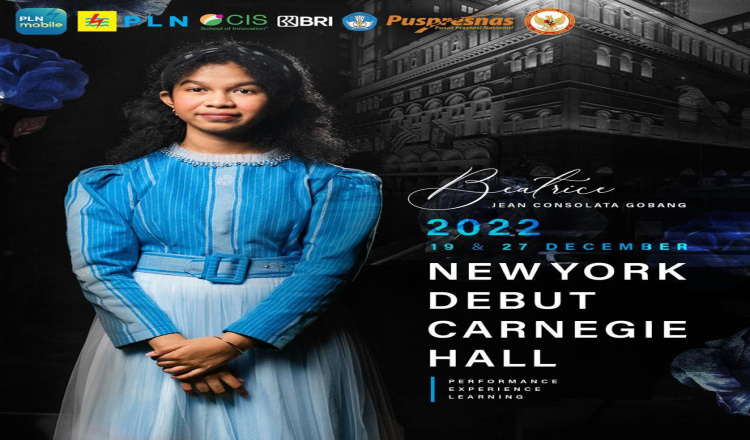 Debut Beatrice Jean Consolata Gobang di Panggung Carnegie Hall New York City Amerika