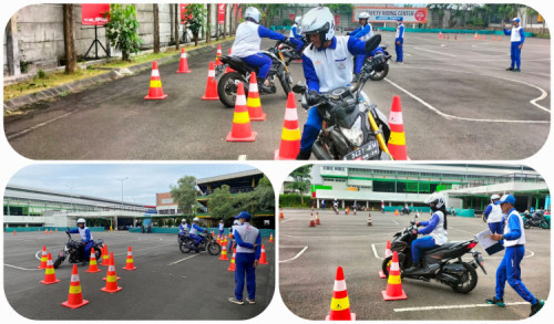 MPM Honda Safety Riding Centre Jatim Ajak Berlatih jadi Pengendara Aman
