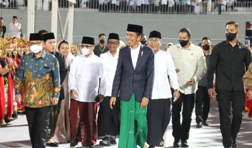 Hadiri Festival Tradisi Islam Nusantara di Banyuwangi, Presiden Jokowi Ajak Umat Muslim Belajar pada Alim Ulama dan Wali Songo