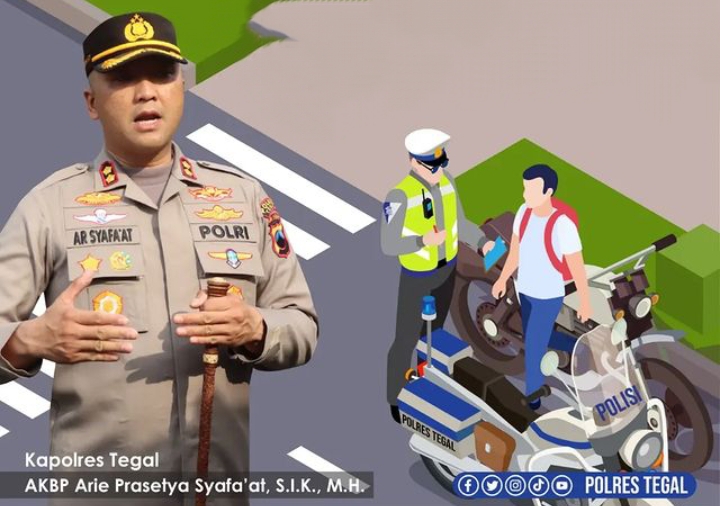 Tilang Manual Kembali Diberlakukan Polres Tegal, Simak Ketentuannya