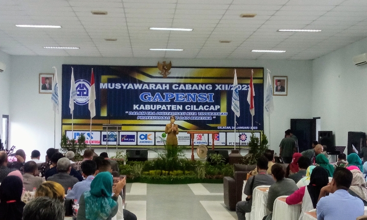 Hadiri Muscab Gapensi, Ini Pesan Pj Bupati Kepada Pengusaha Jasa Kontruksi di Cilacap