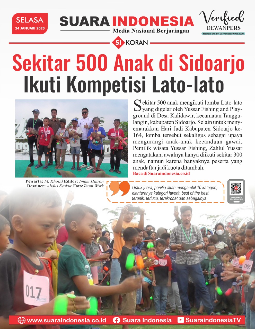 EDISI, SELASA 24 JANUARI 2023