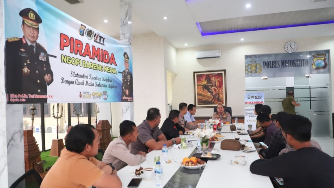 Program Piramida, Perkuat Sinergi Polres Mojokerto dengan Awak Media