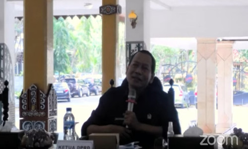 Melalui Video Conference, Ketua DPRD Ngawi Hadiri RKPD Kecamatan