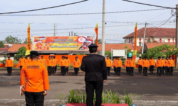 Upacara HUT Basarnas ke-51 di Cilacap, Anggota Diminta Tingkatkan Kinerja 