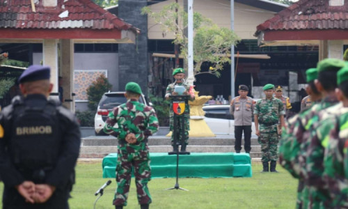 Jelang Kunker Presiden Joko Widodo ke Ngawi, Ribuan Personil Pasukan Disiagakan