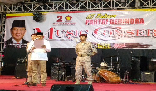 Pentas Musik Tutup Rangkaian Acara HUT Partai Gerindra ke-15 di Kabupaten Purworejo