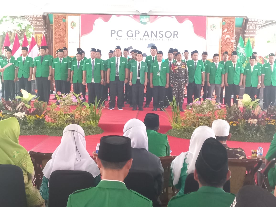 Gus Barra Resmi  Dilantik Ketua PC GP Ansor Kabupaten Mojokerto 