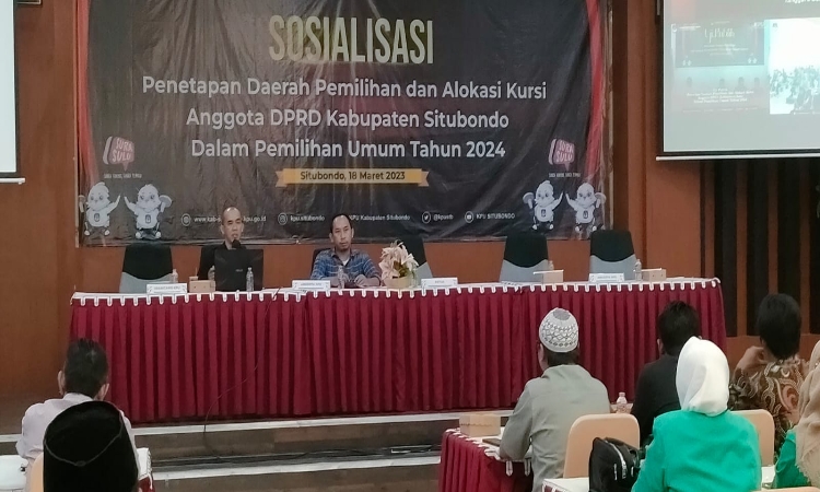 KPU Situbondo Sosialisasi Penetapan Daerah Pemilihan dan Alokasi Kursi DPRD