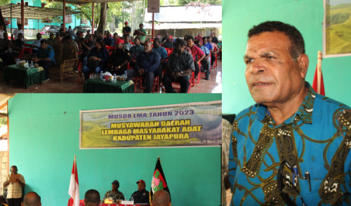 Frits Maurits Felle Resmi Pimpin LMA Kabupaten Jayapura 
