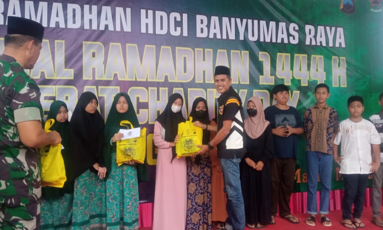 HDCI Banyumas Raya Berbagi Santuni Anak Yatim dan Adakan Kuliner Gratis di Cilacap