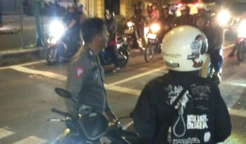 Puluhan Sepeda Motor Knalpot Brong di Banyuwangi Terjaring Razia Polisi 