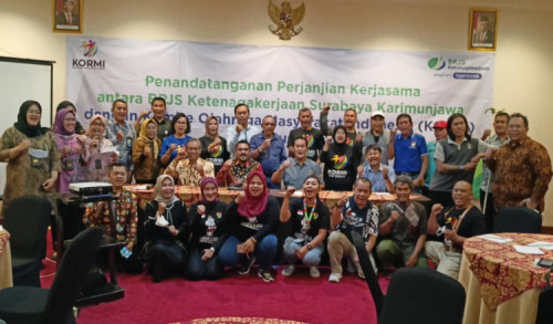 Atlit KORMI Surabaya Disepakati Dapat Perlindungan BPJS Ketenagakerjaan