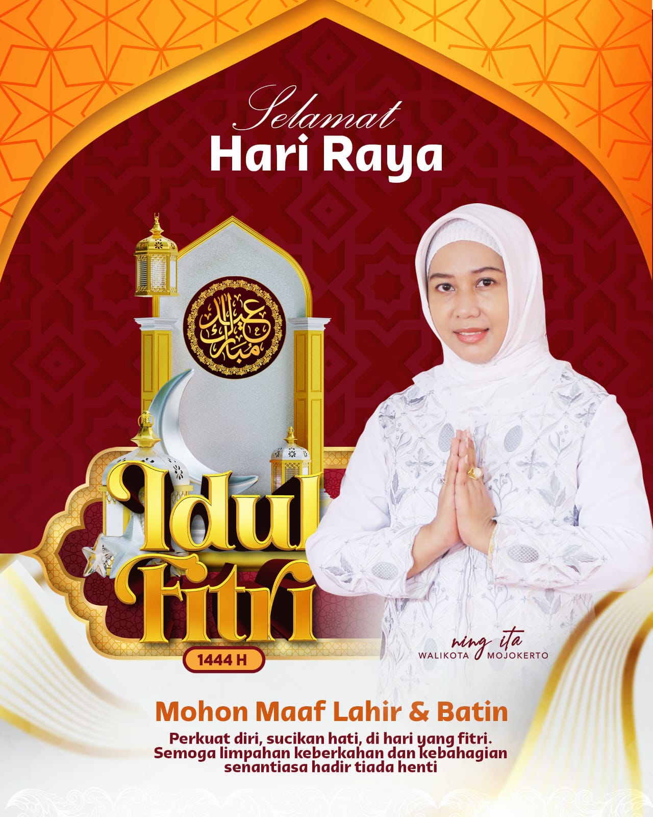 Momen Idul Fitri 1444 H, Ning Ita Ajak Hidup Harmonis Penuh keberkahan dan kebahagiaan