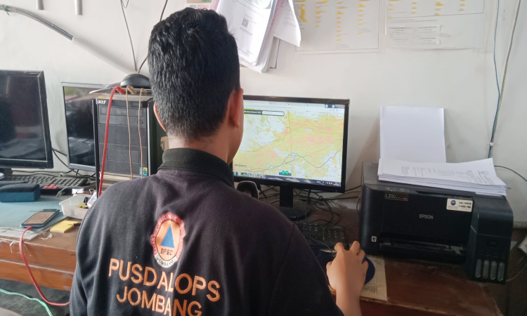 BPBD Jombang Jelaskan Peta Rawan Bencana Bagi Pemudik yang Melintas di Jombang