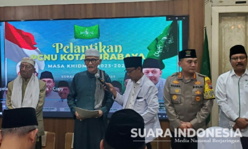 Kiai Miftachul Akhyar Lantik PCNU Surabaya 2023-2024, Ini Pesan dan Harapannya
