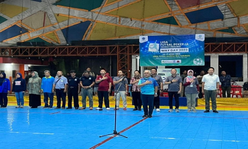 Peringati Hari Buruh, BPJAMSOSTEK Juanda Gelar Turnamen Futsal