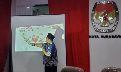 KPU Surabaya Siap Kirab Bendera Pemilu 2024