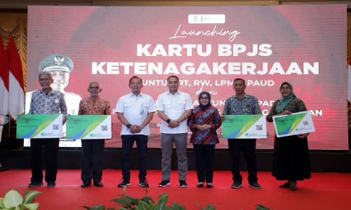 Ketua RT dan RW serta LPMK di Surabaya Terlindungi BPJamsostek