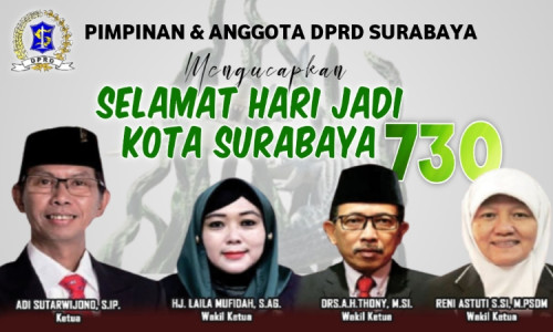 DPRD Surabaya Ucapkan Hari Jadi Kota Surabaya ke-730 Tahun