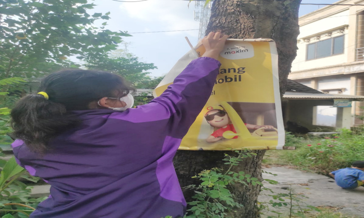 Aktivis Lingkungan Jombang Warning Caleg Jangan Paku Iklan Gambar di Pohon