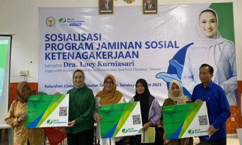 BPJS Ketenagakerjaan Surabaya Tanjung Perak Bersama DPR RI Sosialisasi Program