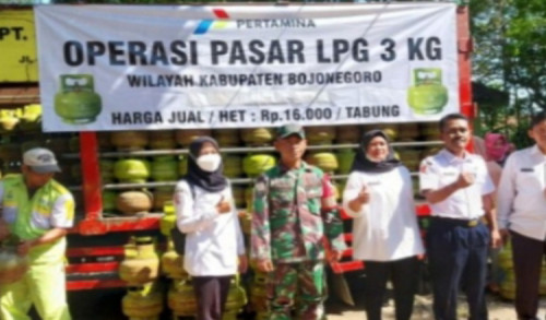 Antisipasi Meningkatnya Kebutuhan LPG 3kg, Pemkab Bojonegoro Gelar Operasi Pasar