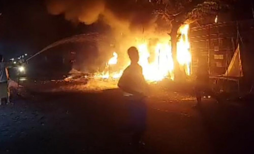 Kebakaran Toko Kelontong di Probolinggo, Uang Puluhan Juta dan Belasan Tabung Elpiji Ludes 