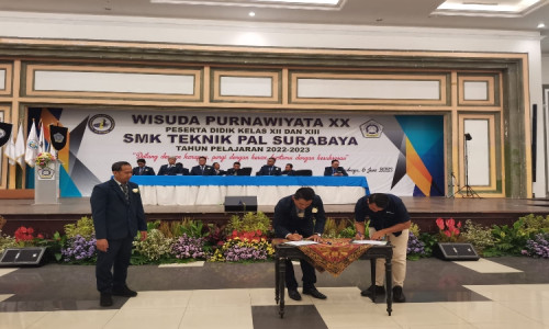 BPJS Ketenagakerjaan dan SMK Teknik PAL Surabaya Teken MoU Perlindungan 
