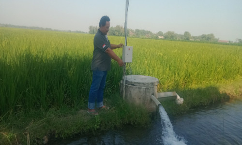 Efisiensi Biaya Irigasi, Petani di Jombang Gunakan Pompa Bertenaga Listrik