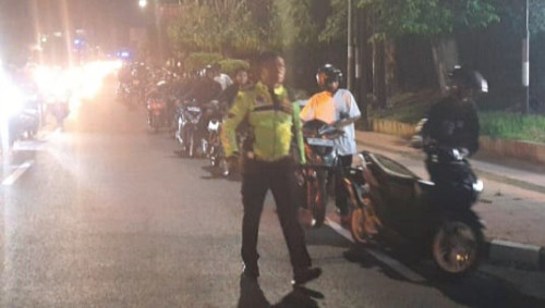 Razia Balap Liar, Polisi Amankan 80 Sepeda Motor