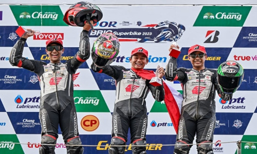 Pebalap Astra Honda Kembali Bikin Merah Putih Berkibar di Thailand Talent Cup