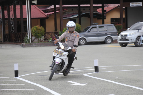 Tingkatkan Kualitas Pengendara, Polres Jayapura Ubah Jalur Tes SIM C