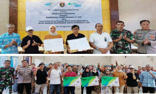 BPJS Ketenagakerjaan Ngawi Launching Kartu Peserta Bagi Nasabah BUMDesma