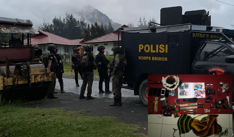 Kontak Tembak, Aparat Gabungan Kuasai Markas KKB Di Puncak Papua