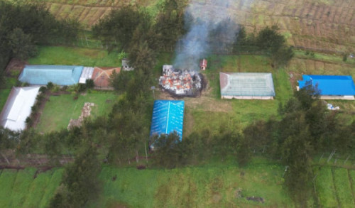 KKB Papua Bakar Bangunan Sekolah SMAN 1 Ilaga Papua