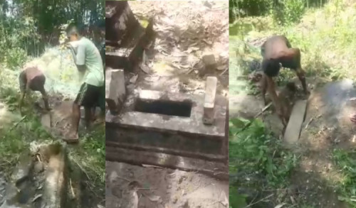Viral, Video Makam Dibongkar Orang Misterius Diduga di Jember