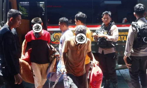 Puluhan Napi Narkotika dan Pembunuhan dari Rutan Mamuju Dipindah ke Lapas Polewali