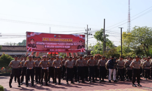 Polres Ngawi Siapkan 901 Personel Gabungan Amankan Pilkades Serentak 